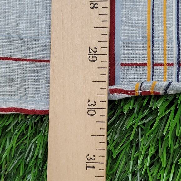 Vintage 80s MOD Plaid Button Shirt Medium 20x30 Blue USA - Picture 9 of 11